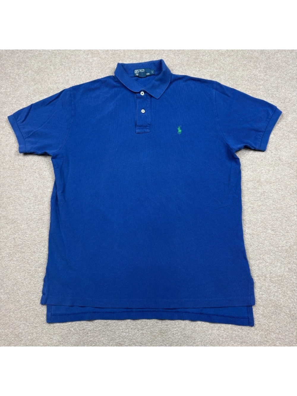 Polo Ralph Lauren Shirt Mens Size L Blue Short Sleeve